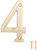 ProSource N-Z044PB3L-PS House Number, Character: 4, 4 in H Character, 2.28 in W Character [SKU: ORG2142578]