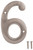 ProSource N-Z046SN-PS House Number, Character: 6, 4 in H Character, 2.28 in W Character [SKU: ORG2196657]