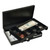 Low Profile Cash Box,1 Bill, 5 Coin Slots, Key Lock, 11.6 x 8 x 1.9, Steel, Black [SKU: HWL6212]