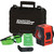 Johnson 40-6647 Laser Kit, 50 ft, +/-5/32 in at 30 ft Accuracy, 3-Beam, 3-Line, Green Laser [SKU: ORG7407281]