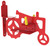 Stokes Select 38055 Corn Cob Feeder, Red, Powder-Coated, Post Mounting [SKU: ORG3026903]
