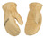 Heatkeep 1930-KM Mitt Shell Kid's Gloves, M, Angled Wing Thumb, Easy-On, Shirred Elastic Wrist Cuff, Tan [SKU: ORG8635328]