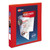 Heavy-Duty View Binder with DuraHinge and One Touch EZD Rings, 3 Rings, 1" Capacity, 11 x 8.5, Red [SKU: AVE79170]
