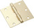 National Hardware N830-230 Door Hinge, Steel, Satin Brass, Non-Rising, Removable Pin, Full-Mortise Mounting, 50 lb [SKU: ORG2048775]