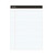 Premium Ruled Writing Pads with Heavy-Duty Back, Wide/Legal Rule, Black Headband, 50 White 8.5 x 11 Sheets, 6/Pack [SKU: UNV30630]