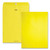 Clasp Envelope, 28 lb Bond Weight Paper, #90, Square Flap, Clasp/Gummed Closure, 9 x 12, Yellow, 10/Pack [SKU: QUA38736]