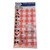 Table Set Rectangular Table Covers, Heavyweight Plastic, 54" x 108", Plaid Red/White, 6/Pack [SKU: TBL549RDG]