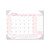 Recycled Monthly Desk Pad Calendar, Breast Cancer Awareness Artwork, 22 x 17, Black Binding/Corners,12-Month (Jan-Dec): 2024 [SKU: HOD1467]