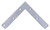 ProSource FC-Z06-01 Corner Brace, 6 in L, 6 in W, 2 mm Thick, Steel, Silver, Zinc [SKU: ORG5785209]