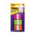 1" Plain Solid Color Tabs, 1/5-Cut, Assorted Bright Colors, 1" Wide, 66/Pack [SKU: MMM686PGO]