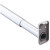 John Sterling Closet-Pro RP0022-48/72 Adjustable Closet Rod with Flange, 1 in Dia, 48 to 72 in L, Steel, Platinum [SKU: ORG6857205]