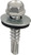Acorn International SW-MM121G250 Screw, #12 Thread, Hex Drive, Self-Drilling, Self-Tapping Point, Galvanized Steel [SKU: ORG1777432]