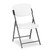 Rough n Ready Commercial Folding Chair, Supports Up to 350 lb, 15.25" Seat Height, Platinum Seat, Platinum Back, Black Base [SKU: ICE64003]