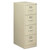 Economy Vertical File, 4 Legal-Size File Drawers, Putty, 18" x 25" x 52 [SKU: ALEHVF1952PY]