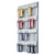 Key Rack, 24-Tag Capacity, Plastic, Gray, 8.38 x 1.38 x 14.13 [SKU: DBL195610]