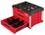 Milwaukee PACKOUT 48-22-8443 Tool Box, 50 lb, Polypropylene, Black/Red, 22.2 in L x 16.3 in W x 14.3 in H Outside [SKU: ORG1389816]