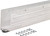 M-D DB054 Series 68593 Door Bottom, 36 in L, 1-3/4 in W, 3-1/8 in H, Vinyl, Mill [SKU: ORG6110084]