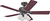 Hunter 53067/25587 Ceiling Fan, 5-Blade, Cherry/Walnut Blade, 52 in Sweep, 3-Speed, With Lights: Yes [SKU: ORG0802983]