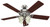 Hunter 53064/20183 Ceiling Fan, 5-Blade, Cherry/Maple Blade, 52 in Sweep, 3-Speed, With Lights: Yes [SKU: ORG9349630]
