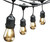 Feit Electric 72018 String Light, 120 V, 15-Lamp, LED Lamp, Blue/Green/Red/Vintage White Lamp, 30 ft L [SKU: ORG7341589]