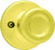Kwikset 488T 3 V1 Dummy Knob, 1-7/8 in Dia Knob, Zinc, Polished Brass [SKU: ORG6580146]