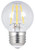 Feit Electric BPGM40/927CA/FIL LED Bulb, Globe, G16.5 Lamp, 40 W Equivalent, E26 Lamp Base, Dimmable, Clear [SKU: ORG2515393]