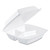 Foam Hinged Lid Containers, 3-Compartment, 8.38 x 7.78 x 3.25, 200/Carton [SKU: DCC85HT3R]