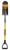 Structron S700 SpringFlex 49737 Drain Spade Shovel, 6 in W Blade, Spring Steel Blade, Fiberglass Handle, D-Shaped Handle [SKU: ORG8343188]