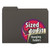 Interior File Folders, 1/3-Cut Tabs: Assorted, Letter Size, 0.75" Expansion, Black/Gray, 100/Box [SKU: SMD10243]