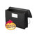 Poly Premium Wallets, 5.25" Expansion, 1 Section, Elastic Cord Closure, Legal Size, Black [SKU: SMD71510]