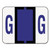 A-Z Color-Coded End Tab Filing Labels, G, 1 x 1.25, White, 500/Roll [SKU: SMD67077]