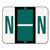 A-Z Color-Coded End Tab Filing Labels, N, 1 x 1.25, White, 500/Roll [SKU: SMD67084]