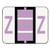 A-Z Color-Coded End Tab Filing Labels, Z, 1 x 1.25, White, 500/Roll [SKU: SMD67096]