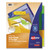 Insertable Big Tab Plastic Three-Pocket Corner Lock Dividers, 5-Tab, 11.13 x 9.25, Assorted, 1 Set [SKU: AVE11273]