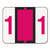 Numerical End Tab File Folder Labels, 1, 1 x 1.25, White, 500/Roll [SKU: SMD67371]
