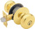 Schlage Plymouth Series F51A PLY605KA4 Keyed Entry Knob, Brass/Zinc, Brass [SKU: ORG6586176]