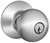 Schlage Orbit Series F51A CSVORB626KA4 Keyed Entry Knob, Brass/Steel, Satin Chrome [SKU: ORG6786925]