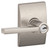 Schlage Latitude Series F51A VLAT619CEN Entry Lever Lockset with Century Trim, Solid Brass, Satin Nickel [SKU: ORG7432453]