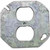 RACO 731 Electrical Box Cover, 0.063 in L, 3.63 in W, Octagonal, 1 -Gang, Steel, Galvanized [SKU: ORG6151351]