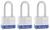 Master Lock 3TRILF Padlock, Keyed Alike Key, 9/32 in Dia Shackle, 1-1/2 in H Shackle, Steel Shackle, Steel Body [SKU: ORG2324671]