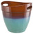 Landscapers Select Planter, 12 in Dia, Round, Resin, Teal [SKU: ORG9066689]