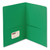 Two-Pocket Folder, Textured Paper, 100-Sheet Capacity, 11 x 8.5, Green, 25/Box [SKU: SMD87855]