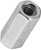 Stanley Hardware 4003 Series N182-659 Coupling Nut, UNC Thread, 10-24 Thread, Steel, Zinc [SKU: ORG2575223]