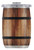 ORCA BAR12OWG Whiskey Barrel Cup, 18/8 Stainless Steel, Oak Wood Grain, Powder-Coated [SKU: ORG5280763]