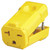 Leviton 021-05459-0PB Electrical Connector, 2 -Pole, 20 A, 250 VAC, Yellow [SKU: ORG8650939]