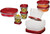 Rubbermaid 1777170 Food Container Set, 1/2, 1-1/4, 2, 3, 5 Cups Capacity, Plastic, Clear [SKU: ORG6365548]