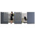 Workstation Privacy Screen, 36w x 48d, Translucent Clear/Silver [SKU: QRTWPS1000]