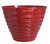 Southern Patio HDR-064763 Planter, 15.9 in Dia, Round, Beehive Design, Resin, Red [SKU: ORG0942334]