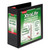 XtraLife ClearVue Non-Stick Locking Slant-D Ring Binder, 3 Rings, 4" Capacity, 11 x 8.5, Black [SKU: CRD26341]