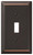 AmerTac 163TDB Wallplate, 4-15/16 in L, 2-7/8 in W, 1 -Gang, Steel, Aged Bronze [SKU: ORG8169880]